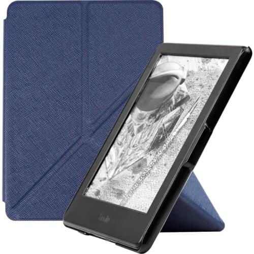 Smart Cover Case for Kindle Paperwhite 1 2 3, Origami PU Leather Stand E-reader Funda for Kindle Paperwhite 2015