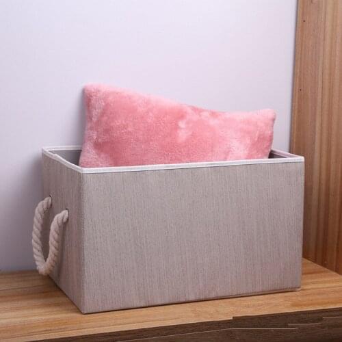 Without cover Modern Bamboo spline waterproof yarn-dyed fabric laundry basket folding basket dirty clothes basket
