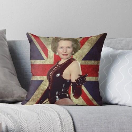 Margaret Thatcher Throw Pillow Cushion Cover Polyester throw pillows case on sofa home living room car seat decor 45x45cm