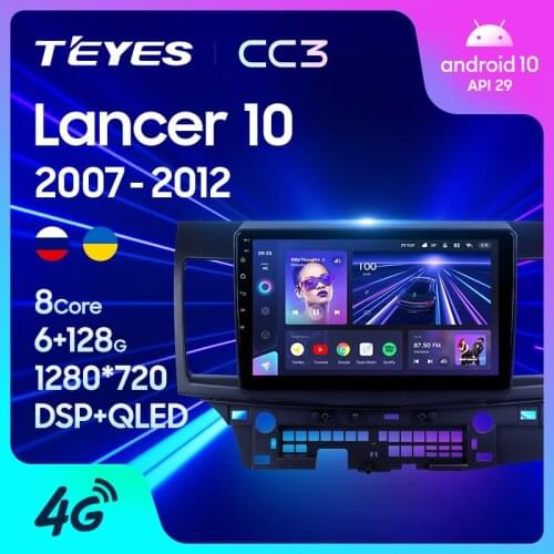 TEYES CC3 For Mitsubishi Lancer 10 CY 2007 - 2012 Car Radio Multimedia Video Player Navigation stereo GPS No 2din 2 din DVD
