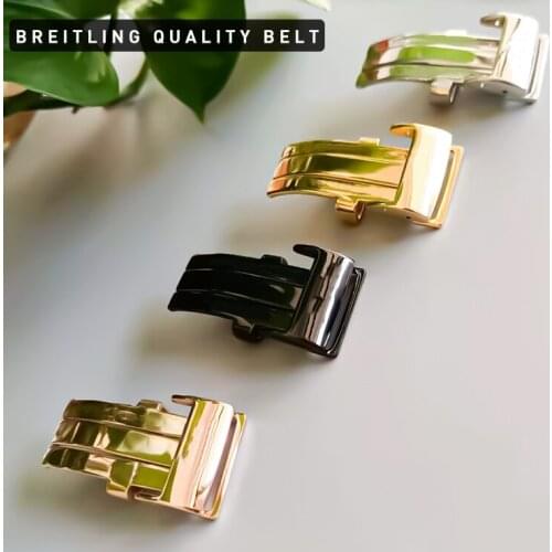 Hight Quality Band Clasp Fit For Breitling Series Watch Watch Accessories 20mm Fold Belt Buckle Stainless Steel Deployment Clasp