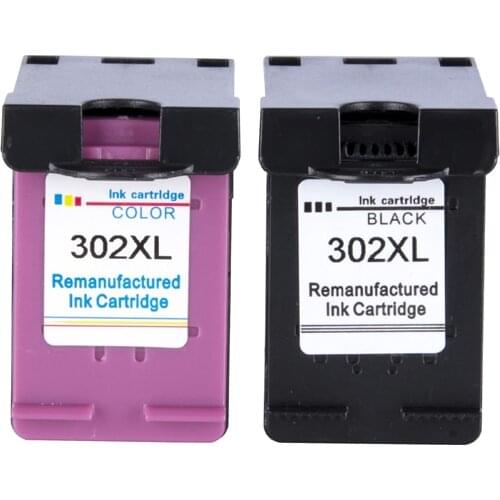 Weemay 302 302XL Remanufactured Ink Cartridges Replacement for HP Deskjet 1110 1111 1112 2130 2131 printer