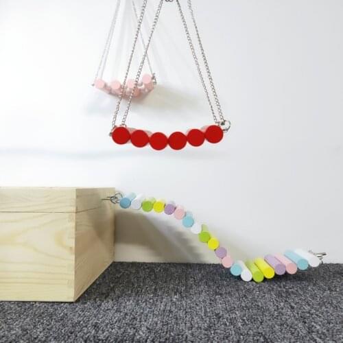 Golden Bear dwarf hamster wood environmental color ladder swing foundation cage landscaping furniture fence
