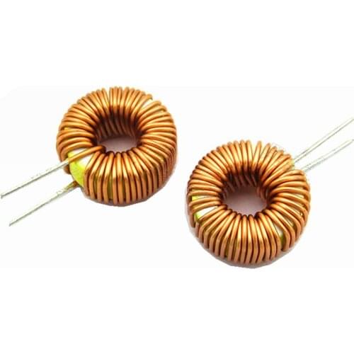 10PCS Naked 100UH (6A) Toroid Inductor Winding Magnetic Inductance lm2596 Winding magnet ring Toroidal inductor