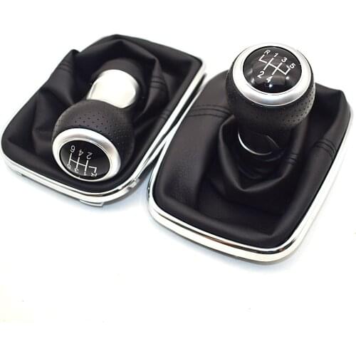 5/6 Speed 12mm Gear Shift Knob Lever Shifter Gaiter Boot For Volkswagen V-W Golf 4 IV MK4 G-TI R32 Bora Je-tta 1999-2004