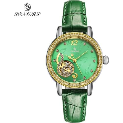 Automatic Watch Women Mechanical Watches Female Lady Wristwatch by SENORS