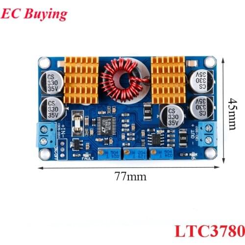 LTC3780 Automatic Step UP Down Converter Boost Buck Charging Power Supply Module DC-DC 5-32V to 1V-30V 10A for Car Solar Charger