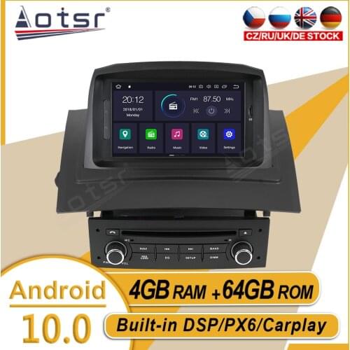 64G For Renault Megane 2 Fluence 2002 2003 2004 - 2008 Car Stereo Multimedia Player Android GPS Navi Radio Carplay PX6 Head Unit