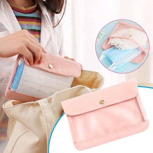 Mask Case Cover Bag Mask Protection Portable Mask Holder Mouth Mask Storage Box Case Mask Boxes Cosmetic Bags porta mascararilla