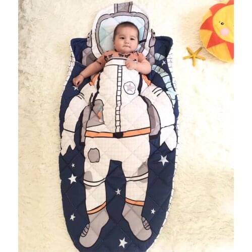 2019 Spring Cotton Baby Sleeping Bag High Quality Astronaut Boy Girl blanket mantas para bebe saquito de bebe