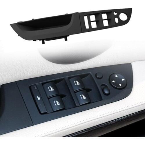 For BMW 3 Series E90 E91 318 320 325 328 Car Inner Handle Interior drivers Door Panel Pull Trim Cover Left Front Armrest 05-12