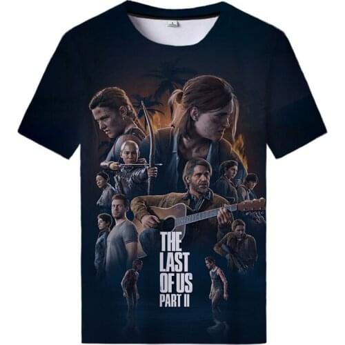 The Last Of Us Part II T Shirt Men Women Game 3D Print Streetwear Fashion Oversized T-shirt Harajuku Cosplay Tops Clothes