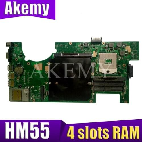 G73JH For ASUS G73 G73J G73JH G73JF mainboard 4 slots RAM laptop motherboard HM55 REV2.0 Test work 100