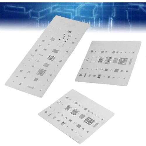 1Pc IC Chip Repair BGA Rework Reballing Stencil Template Chip Tool For iPhone X/8/8 Plus High Quality Comnetion Kit