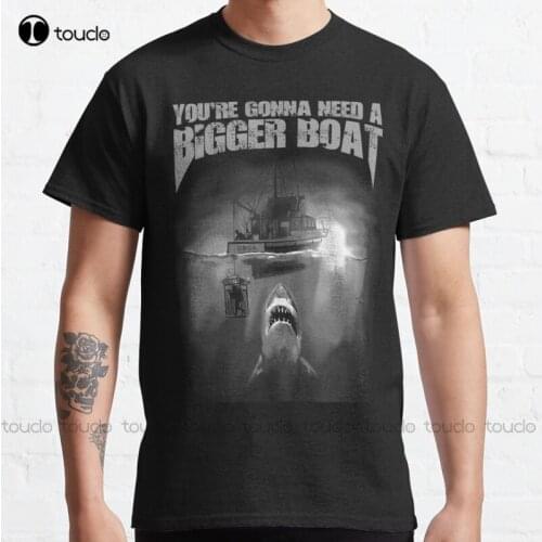 New QuintS Amity Island Fishing You'Re Gonna Need A Bigger Boat Classic T-Shirt Cotton Tee Shirt red shirts for men Unisex