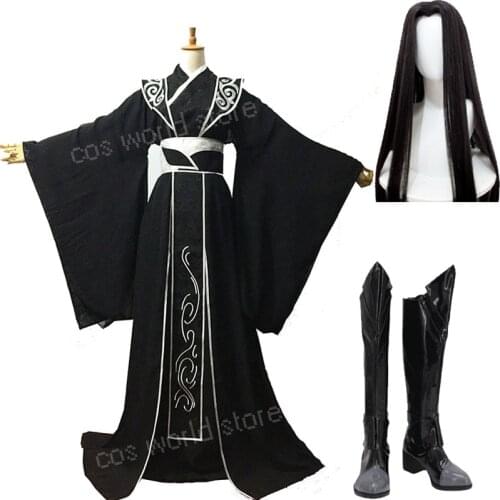 Tian Guan Ci Fu He Xuan Cosplay Costume Sha Po Lang Song Zichen Costume Outfit Gu Yun Chinese Hanfu Adult Custom Made Suits Wig