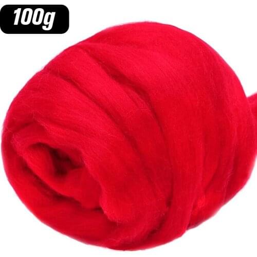 LMDZ 3.53oz Wool Roving Yarn, Fiber Roving Wool Top, Wool Felting Supplies, 100% Pure Wool, Chunky Yarn, Spinning Wool Roving
