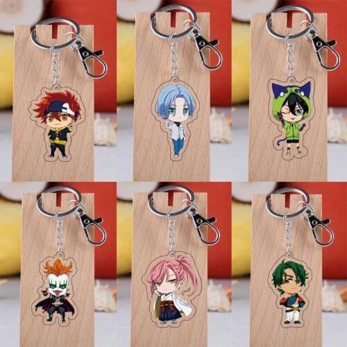 Newest SK8 The Infinity Keychains Cosplay Miya Langa Reki Cherry Blossom Adam Key Rings Kawaii Pendants Fashon Jewerly Gifts
