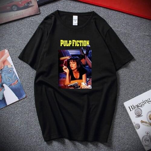 New Summer Popular Cellulose Fantasy Poster 1994 Quentin Tarantino T-shirt Mens Premium Cotton Shoer Sleeve T shirt Top