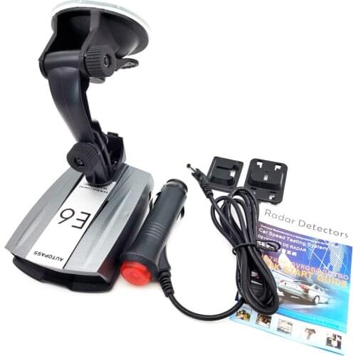 E6 Cobra Full Band Car Radar Detector Laser Speed Alert With English Police Dog
