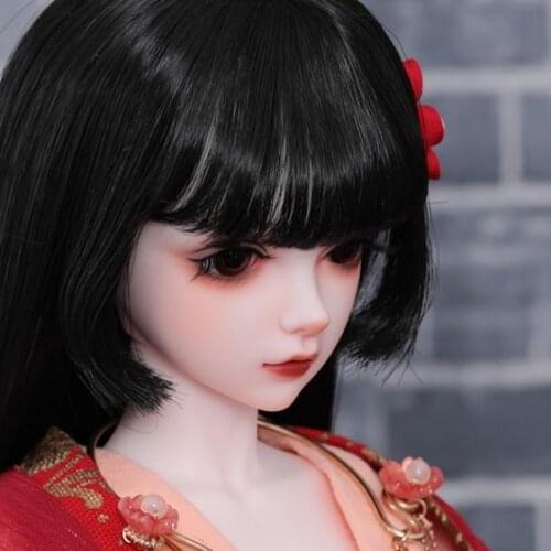 Full Set All Included! Top Quality 1/4 BJD Doll Amy Girl Red Asia Costume Joint Doll Birthday Gift Adult Toy Best Resin