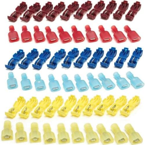 Wire Cable Connectors Terminals Crimp Scotch Lock Quick Splice T-Taps Insulated Wire Terminal Connectors Car Alarm Installation