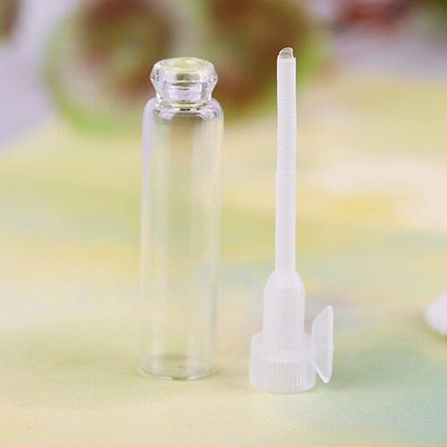 20Pcs/Pack 1ml Glass Bottle Mini Perfume Set Refillable Empty Glass Perfume Bottle Travel Liquid Bottles Vial Perfume Tube
