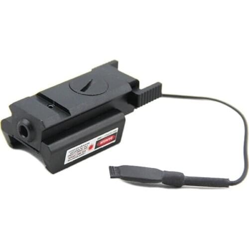 Tactiacl Compact Pistol Weaver Rail Red Laser Sight With Remote Switch