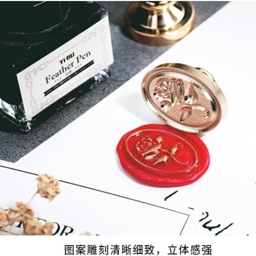 Embossed 3D rose flower Leaf Wax Seal stamp,wedding laurel wax stamp,envelope seal, botanical wreath seal