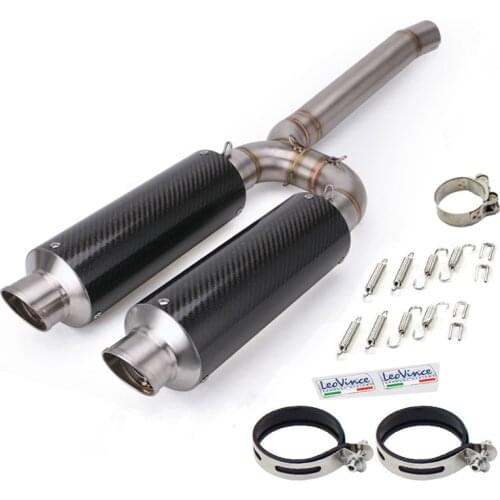 For Yamaha FZ6S FZ6N FZ6 FAZER Leovince Motorcycle Exhaust Muffler Pipe Escape Slip On Connect Down Tube Link Pipe Full System