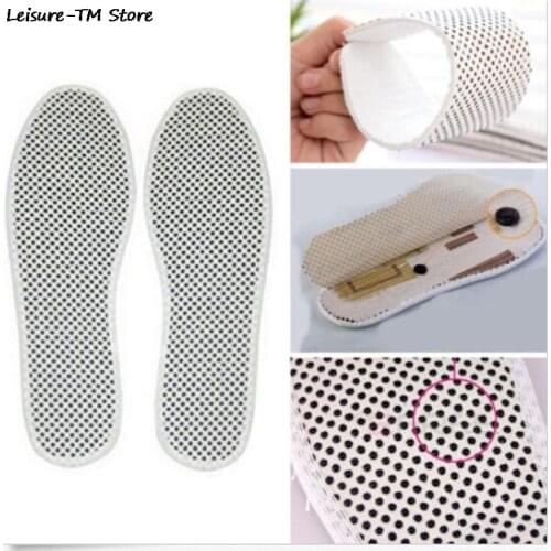 New 1Pair Winter Warm Tourmaline Self Heated Insoles Massage Far Infrared Rays Insoles Foot Cushion Pads Keep Warm