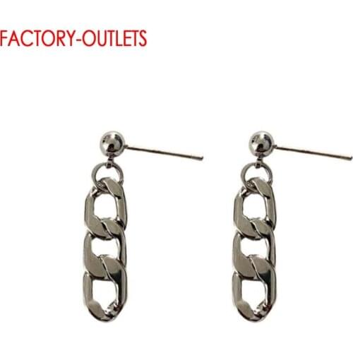Minimalist Geometric Elements Silver Drop Earrings Real 925 Sterling Silver Fashion Dangle Earrings For Women Party Jewelry