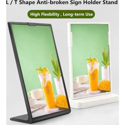 A4 Acrylic Sign Holders 8.5 x 11 Letter Size Plastic Picture Photo Ad Frames Desktop Menu Paper Card Holder Display Stand
