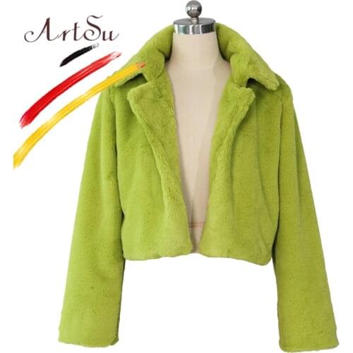 Белые шубы ArtSu China At AliExpress