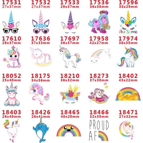 Free shipping 30 pcs planar resin ribbon unicorn resin pr17531