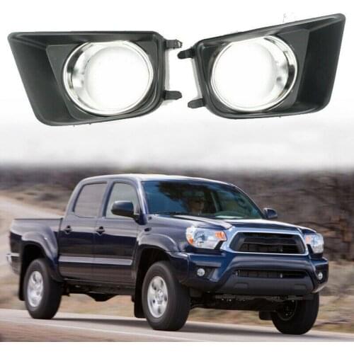 Fog Light Case ABS Car Fog Light Cover Trim 8148204020 8148204030 8122008020 for Toyota Tacoma 2012 2013 2014 2015