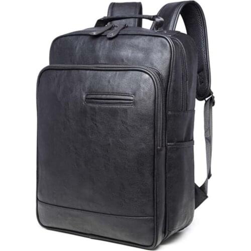 Business waterproof tote man bag traveling backpack pu leather laptop tablet backpacks teen schoolbag travel Leisure school bags