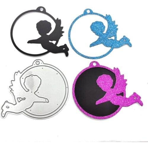 DIY Angel Commemorative Printing Carbon Steel Mould, Clear Stamp Embossing Mold for Paper Card and Craft Gift Making 85DA