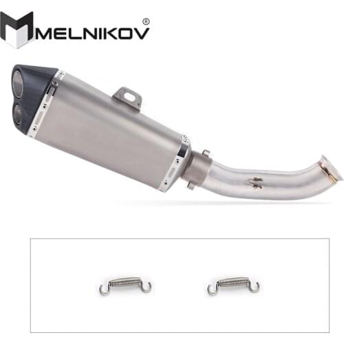 Motorcycle Exhaust Muffler Middle Pipe Slip On Escape For DUKE 390 250 DUKE 125 RC 390 125 RC390 2016 2017 2018 Exhaust