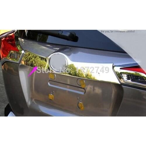Chrome Finish Rear Hatch Tailgate Cover Bezel Trim For Toyota RAV4 2013 -2014
