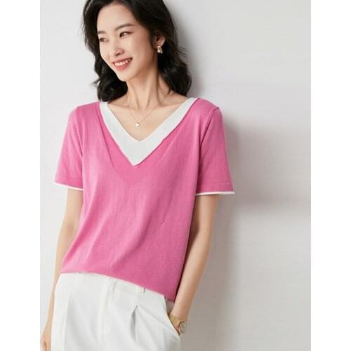 Женские трикотажные футболки JINYUQIXIANG China At AliExpress