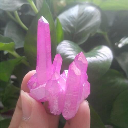 Aura Crystal Cluster Angel Quartz Reiki Healing Crystals Titanium Stone Stones Pidras Minerals Natural Mineral pierre naturelle