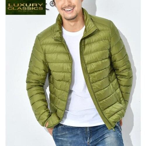 Mens Mens Jacket 2021 Clothing Ultra Light Down Jacket Men Autumn Winter Down Coat Bodywarmer Casacos Masculino Pph740