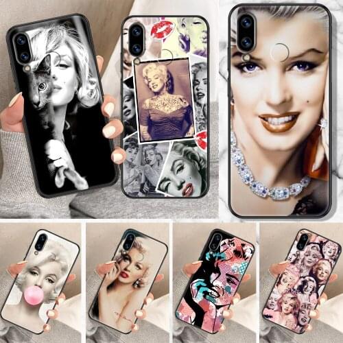 Marilyn Monroe Phone Case For Huawei Honor 6A 7A 7C 8A 8X 8 9 9X 10 10i 20 Lite Pro black 3D hoesjes art waterproof pretty