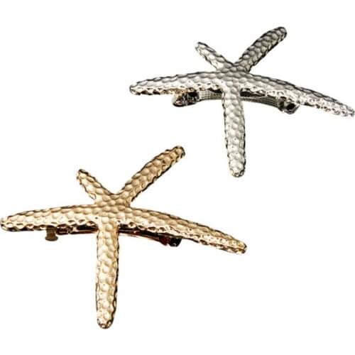 Cute Starfish Shape Barrette Wedding Hair Clip Mermaid Costume Sea Beach