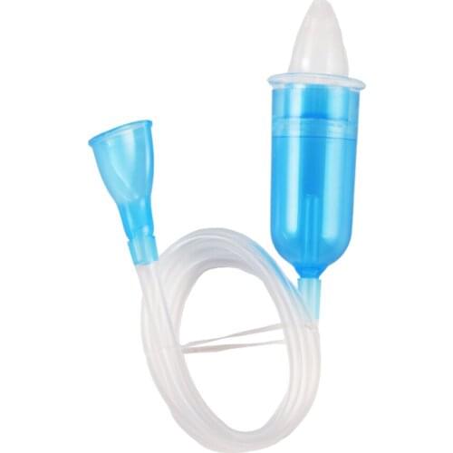 Nasal Aspirator Soft Tip Safe Sucker Newborn Baby Vacuum Suction Sick Toddlers Practical Infant Absorption Nose Cleaner Snot