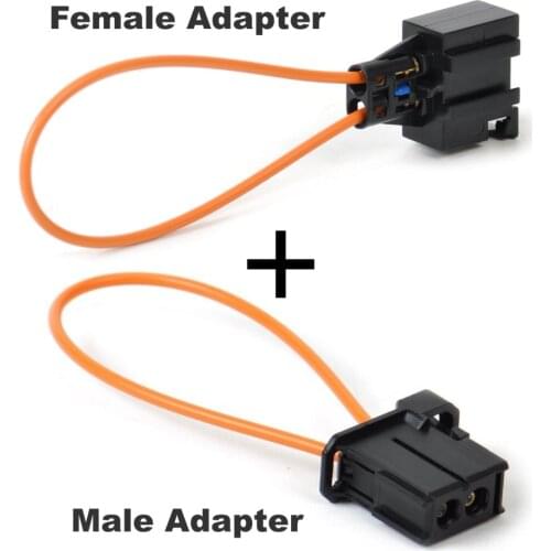 Free Fiber MOST optical optic loop bypass Male & Female Adapter Diagnostic Cable for Audi BMW Porsche Mercedes-Benz 1-1355426-1