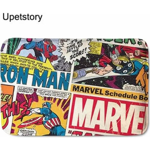 Upetstory Living Room Anti Slip Doormat Horror Film Flannel Door Mats for Room Kitchen Floor Decor Bath Room Soft Rug Customized