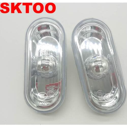 SKTOO 2pcs For VW Golf 4 MK4 Passat B5 Polo Lupo Sharan Fox Transporter T5 Side Marker Light Lamp Fender Mount Turn Signal Light