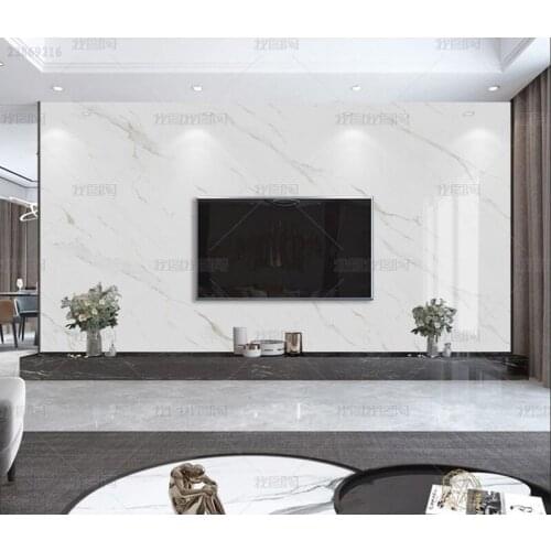 3D modern light luxury white marble mural bedroom living room TV minimalist background wall decoration mural papel DE parede